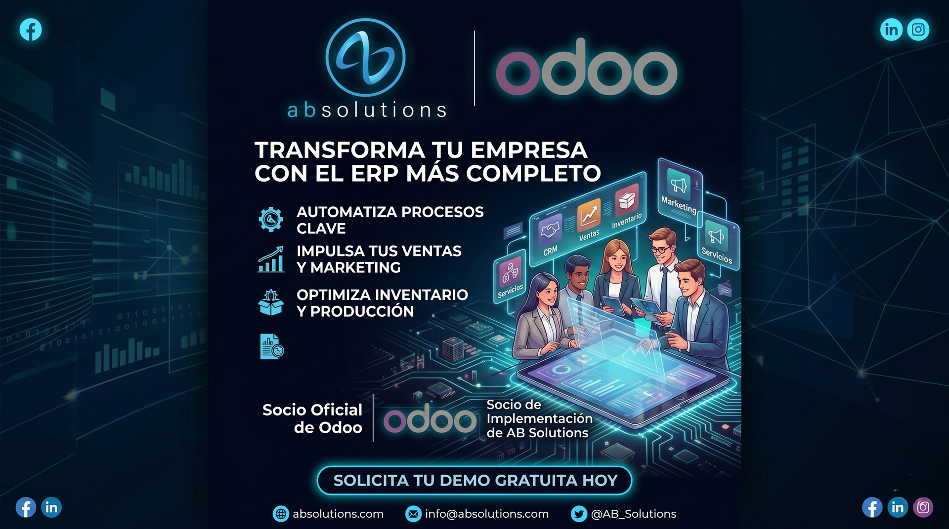 Consultoría e implementación de ERP (Odoo)